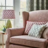 Baker Fabric from Prestigious Textiles Jazz collection - green geometric printed
