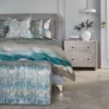 Elodie Fabric from Prestigious Textiles Skylight collection - blue contemporary embroideried