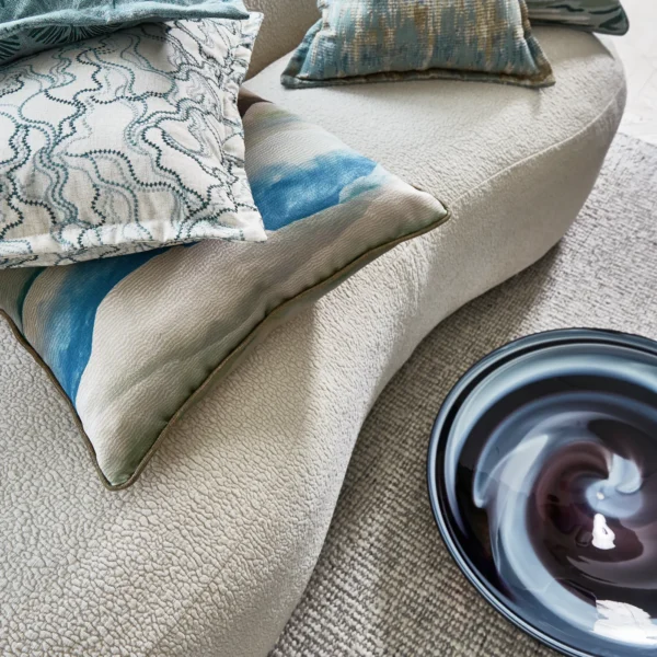 Ophelia Fabric - Rockpool by Ophelia Fabric from Prestigious Textiles Skylight collection - blue contemporary printed