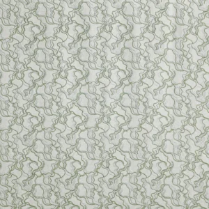 Elodie Fabric from Prestigious Textiles Skylight collection - green contemporary embroideried