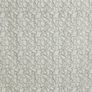 Elodie Fabric from Prestigious Textiles Skylight collection - black-grey contemporary embroideried