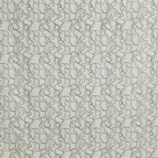 Elodie Fabric from Prestigious Textiles Skylight collection - black-grey contemporary embroideried
