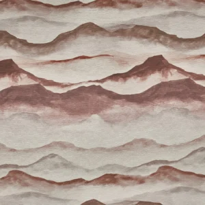 Ophelia Fabric from Prestigious Textiles Skylight collection - red contemporary printed