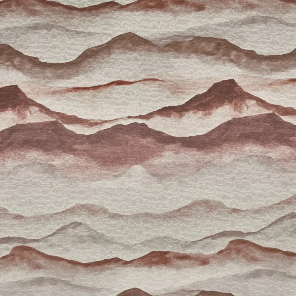 Ophelia Fabric from Prestigious Textiles Skylight collection - red contemporary printed