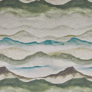 Ophelia Fabric from Prestigious Textiles Skylight collection - green contemporary printed