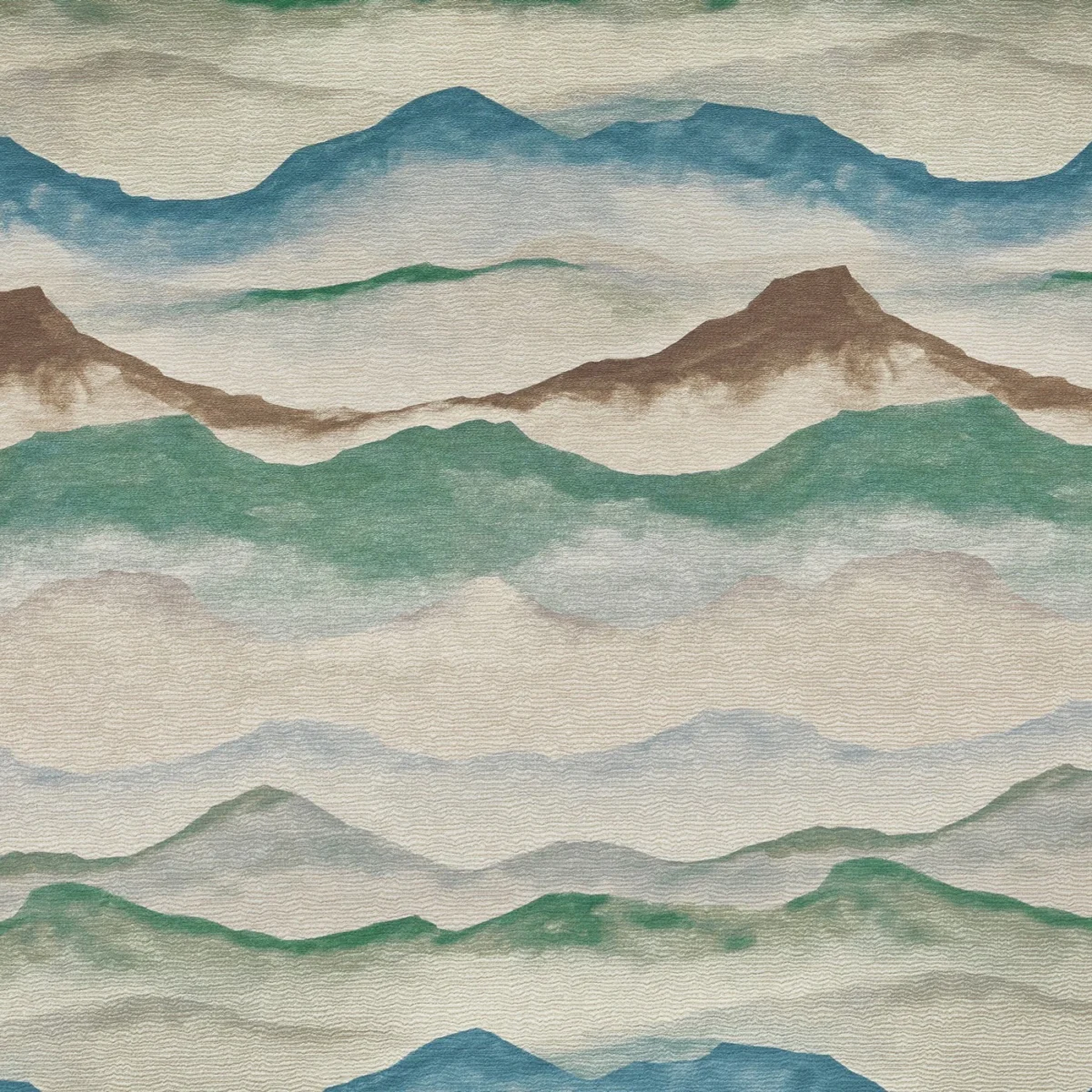 Ophelia Fabric - Rockpool by Ophelia Fabric from Prestigious Textiles Skylight collection - blue contemporary printed