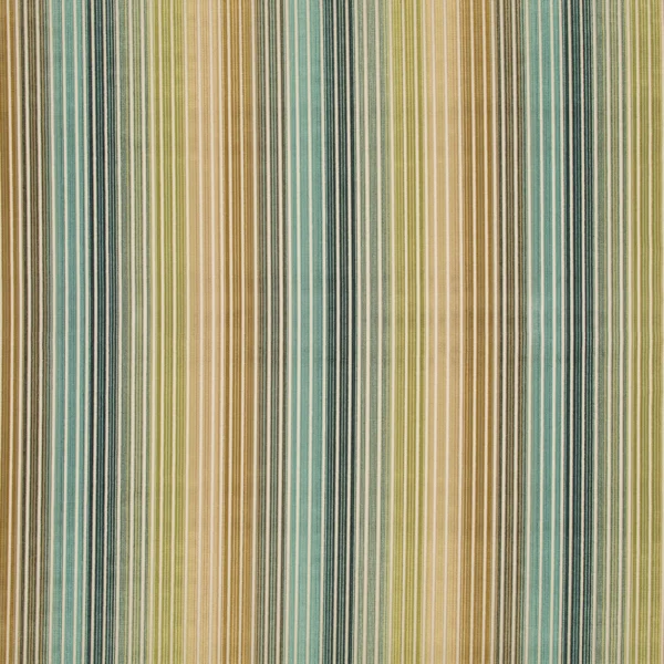 Edu Fabric - Verdigris by Edu Fabric from Romo Zephi collection - blue striped velvet-chenille
