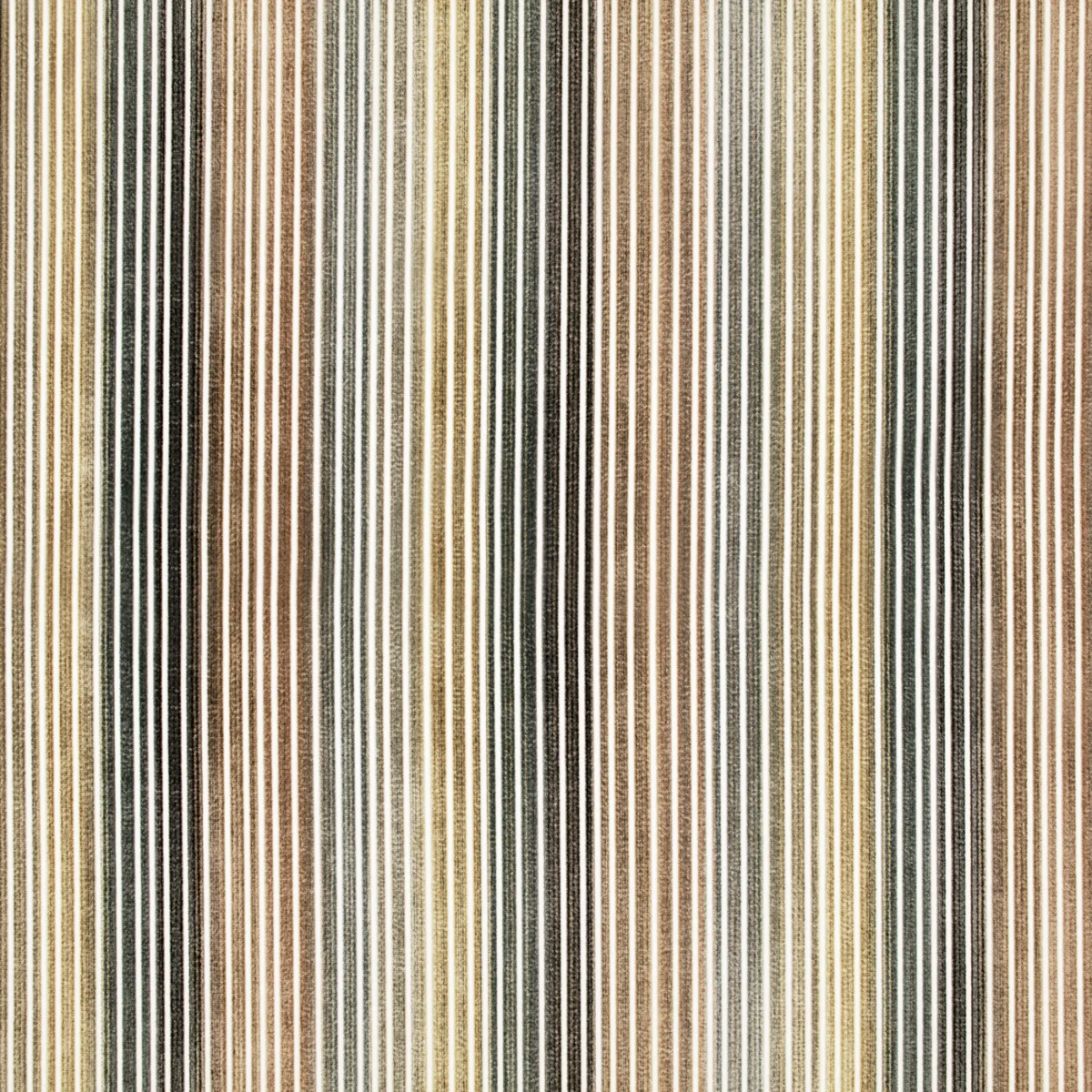 Edu Fabric from Romo Zephi collection - black-grey striped velvet-chenille