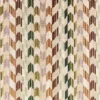 Tabora Fabric from Romo Zephi collection - green striped velvet-chenille
