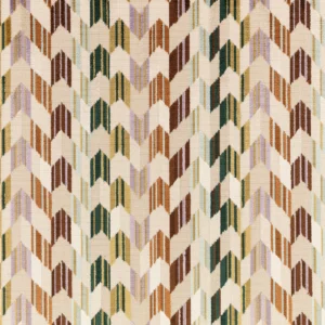 Tabora Fabric from Romo Zephi collection - green striped velvet-chenille