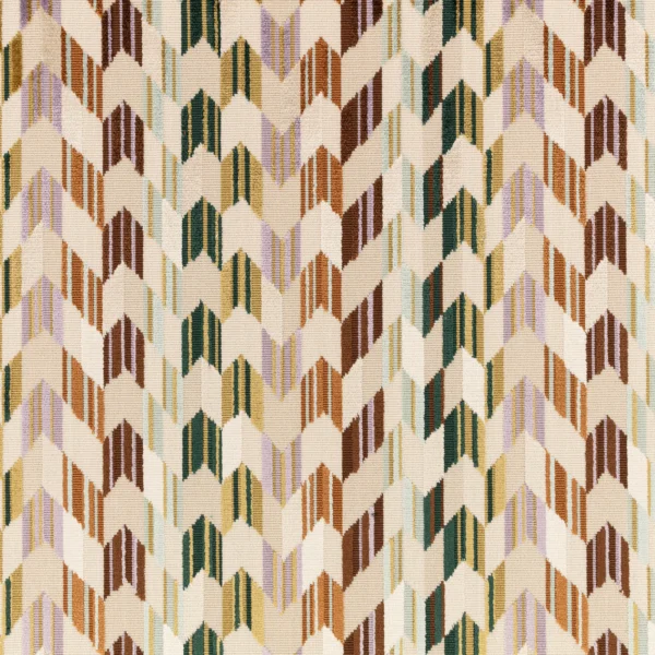 Tabora Fabric - Fig by Tabora Fabric from Romo Zephi collection - green striped velvet-chenille
