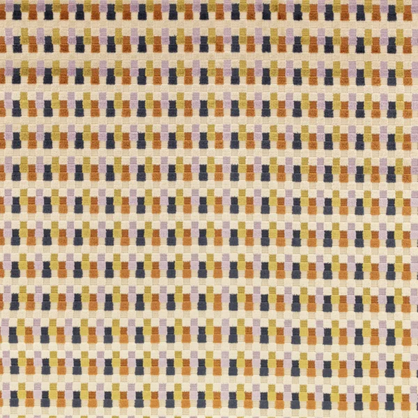 Javi Fabric - Aster by Javi Fabric from Romo Zephi collection - yellow striped velvet-chenille