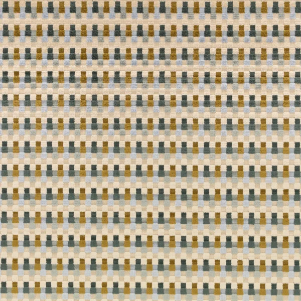 Javi Fabric - Verde by Javi Fabric from Romo Zephi collection - blue striped velvet-chenille