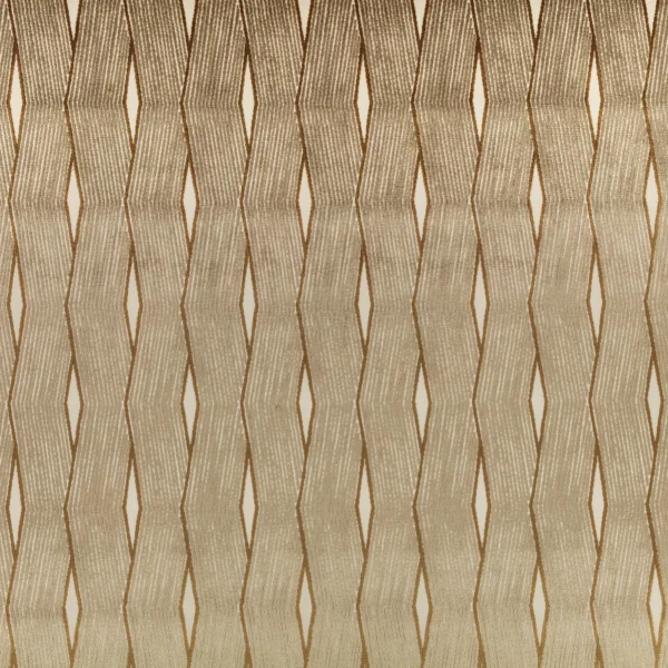 Zephi Fabric - Clay by Zephi Fabric from Romo Zephi collection - brown striped velvet-chenille
