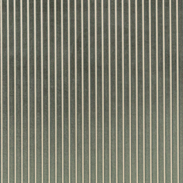 Stria Fabric - Aegean by Stria Fabric from Romo Zephi collection - blue striped velvet-chenille