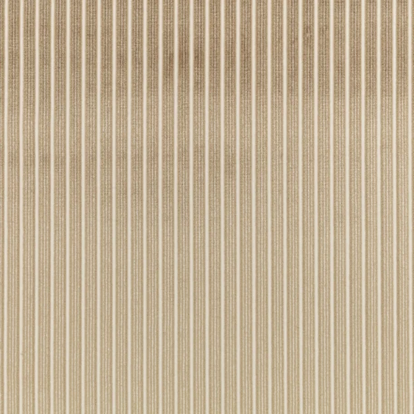 Stria Fabric - Clay by Stria Fabric from Romo Zephi collection - neutral striped velvet-chenille