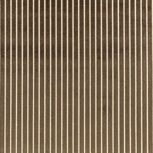 Stria Fabric from Romo Zephi collection - brown striped velvet-chenille
