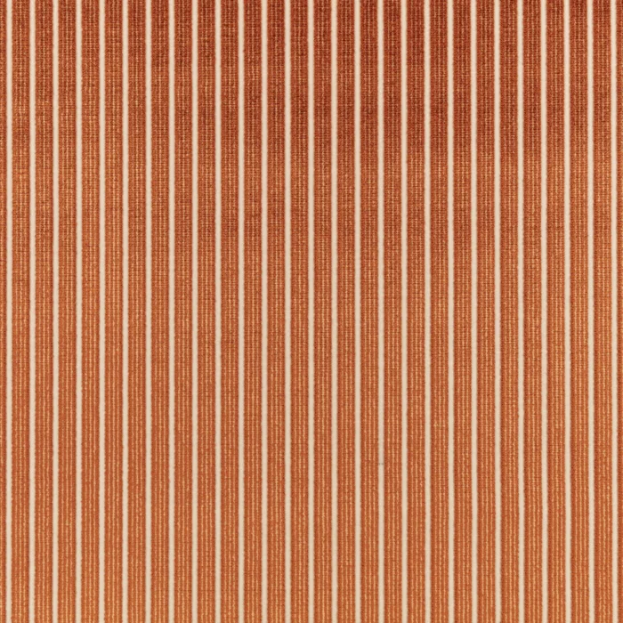 Stria Fabric - Burnt Sienna swatch