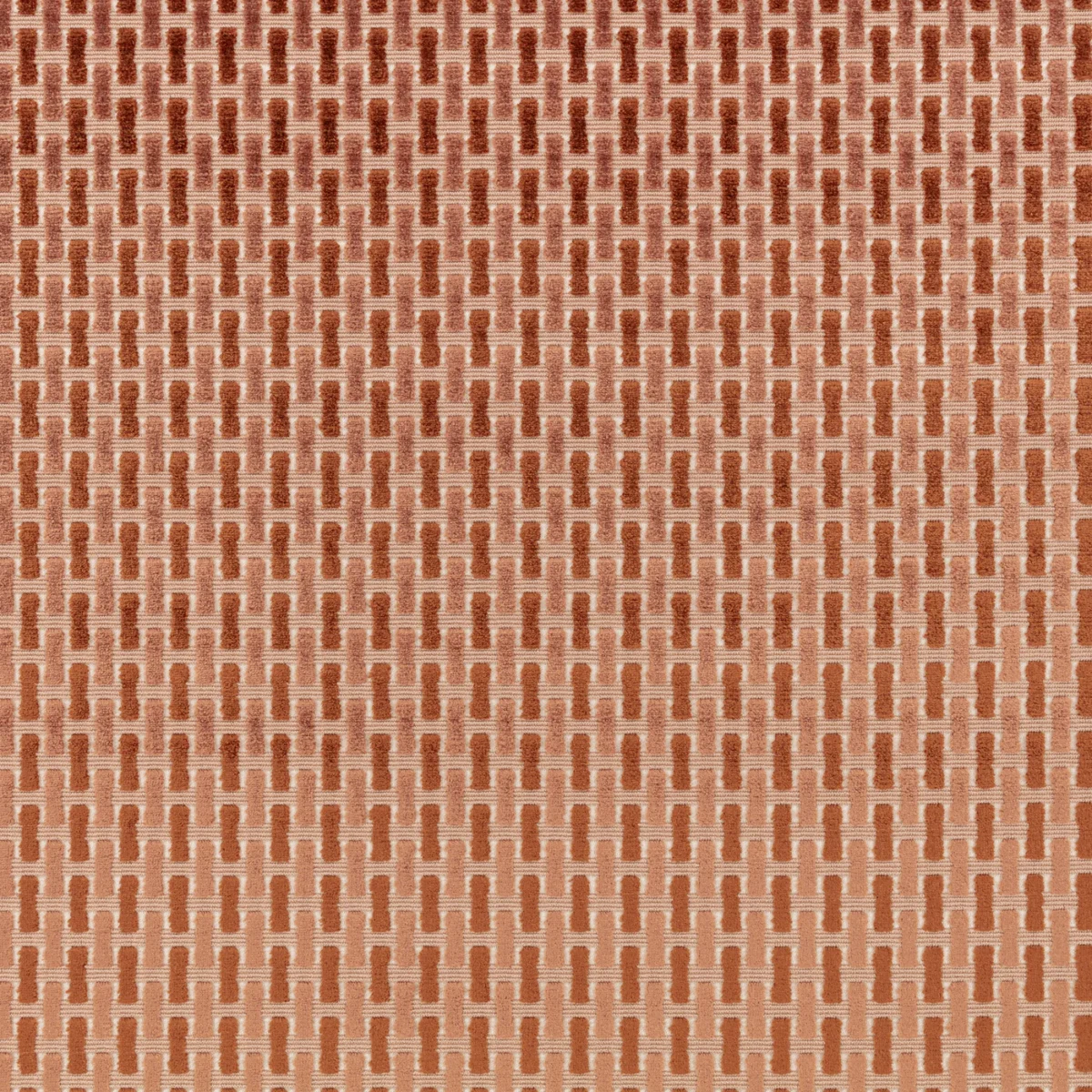 Atiba Fabric - Serandite by Atiba Fabric from Romo Zephi collection - orange striped velvet-chenille