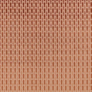 Atiba Fabric from Romo Zephi collection - orange striped velvet-chenille