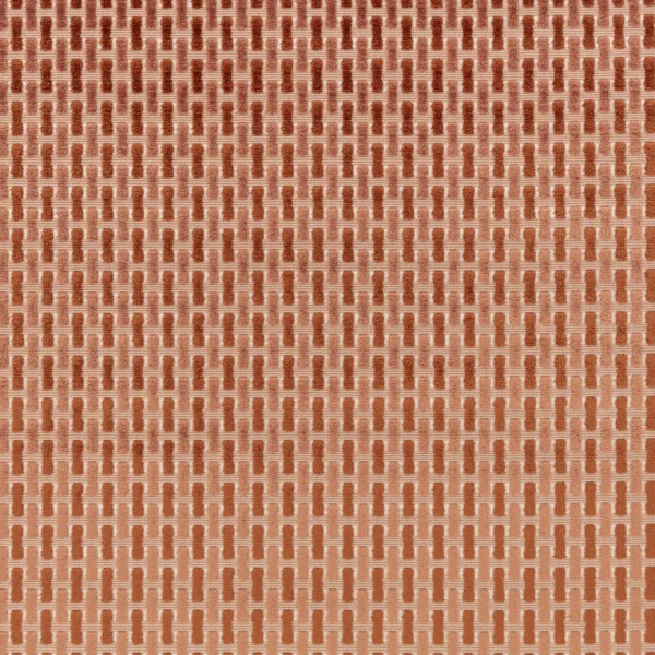Atiba Fabric - Serandite by Atiba Fabric from Romo Zephi collection - orange striped velvet-chenille