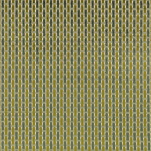 Atiba Fabric from Romo Zephi collection - green striped velvet-chenille