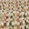 Tabora Fabric from Romo Zephi collection - green striped velvet-chenille