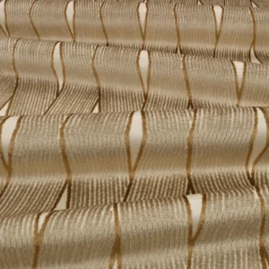 Zephi Fabric from Romo Zephi collection - brown striped velvet-chenille