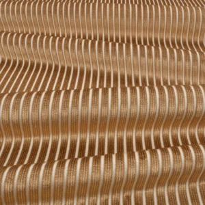 Stria Fabric from Romo Zephi collection - brown striped velvet-chenille