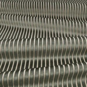 Stria Fabric from Romo Zephi collection - blue striped velvet-chenille