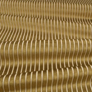 Stria Fabric from Romo Zephi collection - yellow striped velvet-chenille