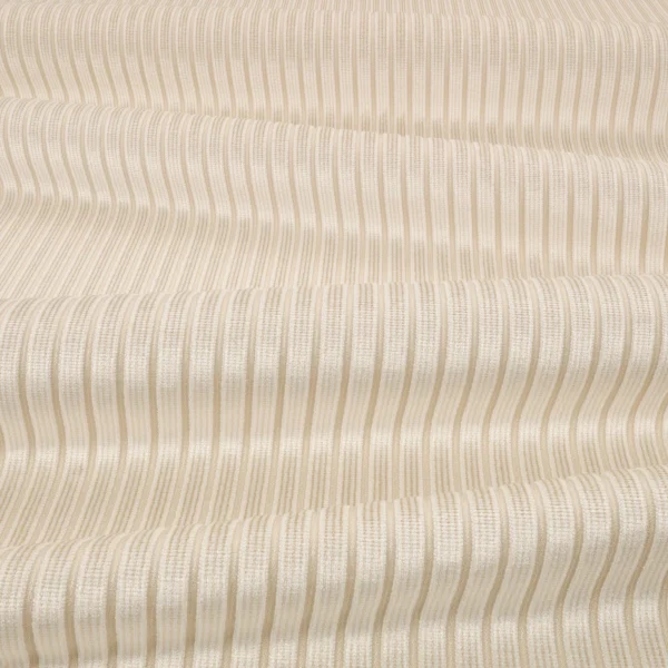Stria Fabric - Jasmine by Stria Fabric from Romo Zephi collection - neutral striped velvet-chenille