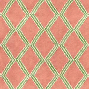 Inca Fabric from Linwood Fabrics Inca collection - pink geometric velvet-chenille