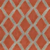 Inca Fabric from Linwood Fabrics Inca collection - orange geometric velvet-chenille