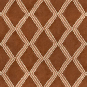 Inca Fabric from Linwood Fabrics Inca collection - orange geometric velvet-chenille