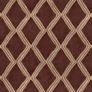 Inca Fabric from Linwood Fabrics Inca collection - brown geometric velvet-chenille