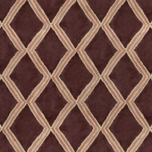 Inca Fabric from Linwood Fabrics Inca collection - purple geometric velvet-chenille