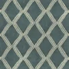 Inca Fabric from Linwood Fabrics Inca collection - blue geometric velvet-chenille