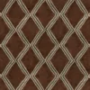 Inca Fabric from Linwood Fabrics Inca collection - brown geometric velvet-chenille