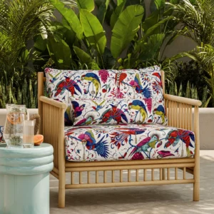 Indoor Outdoor Fabric from Clarke & Clarke Wild Escape Indoor Outdoor collection - red animal printed