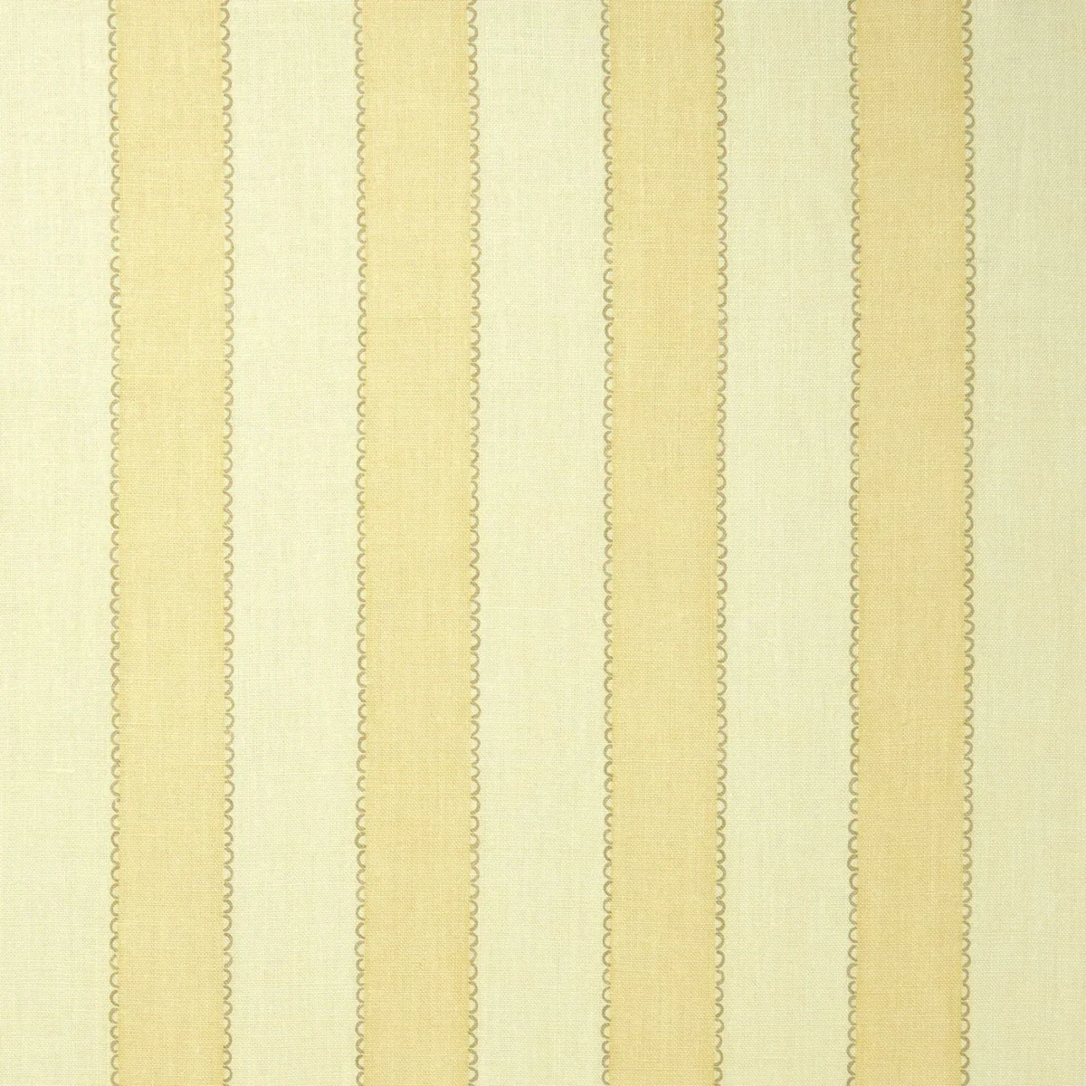 Lola Stripe Fabric from Linwood Fabrics Lola collection - yellow striped linen