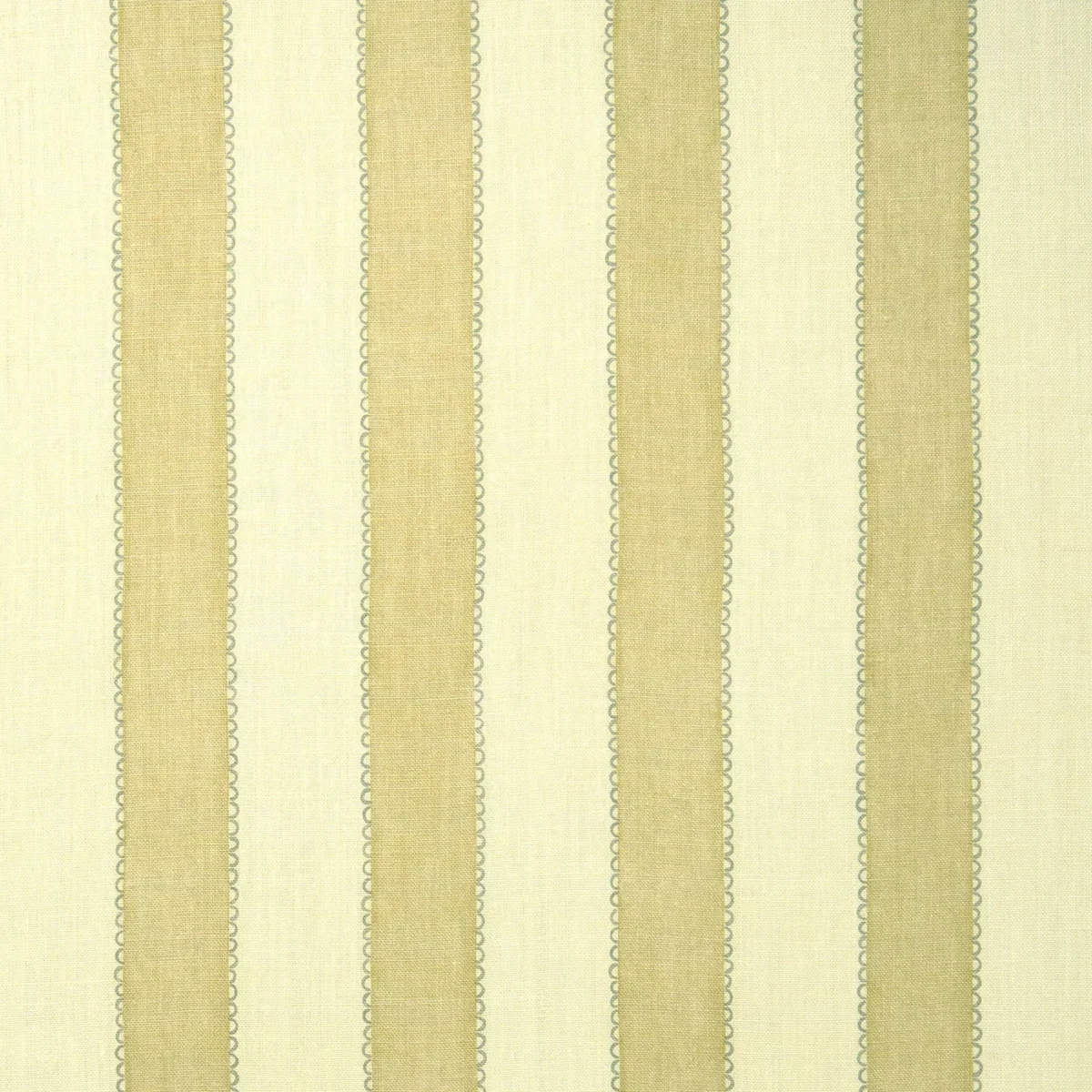 Lola Stripe Fabric - Haystack by Lola Stripe Fabric from Linwood Fabrics Lola collection - yellow striped linen