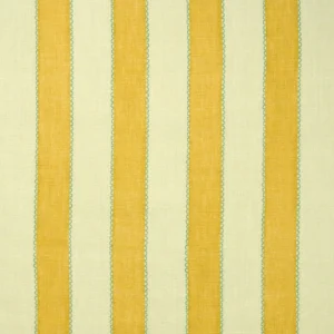 Lola Stripe Fabric from Linwood Fabrics Lola collection - yellow striped linen