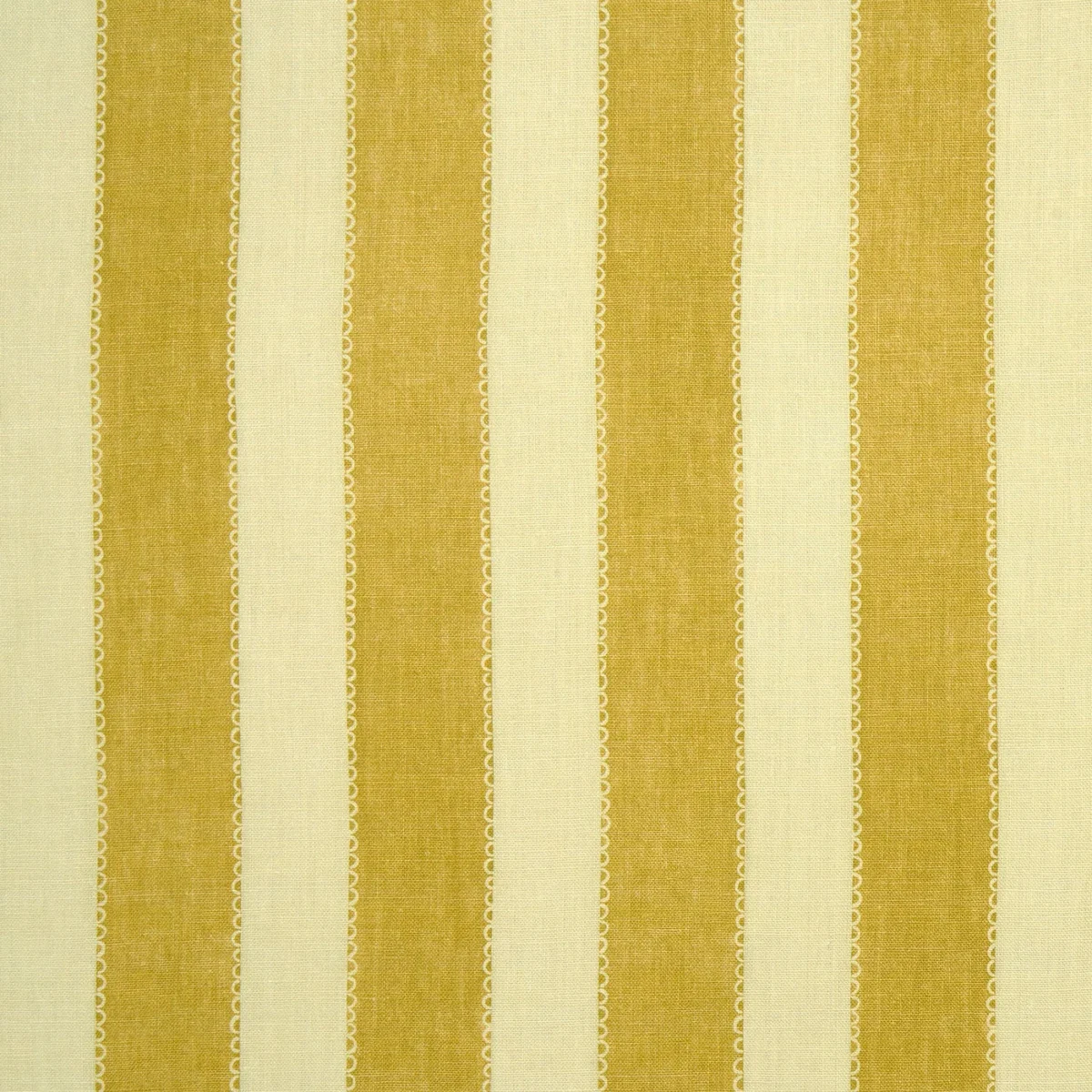 Lola Stripe Fabric - Dijon by Lola Stripe Fabric from Linwood Fabrics Lola collection - yellow striped linen