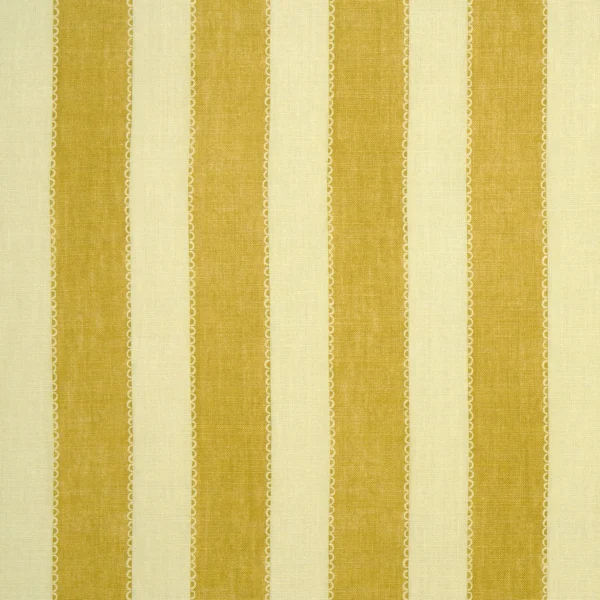 Lola Stripe Fabric from Linwood Fabrics Lola collection - yellow striped linen