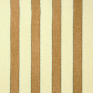 Lola Stripe Fabric from Linwood Fabrics Lola collection - brown striped linen