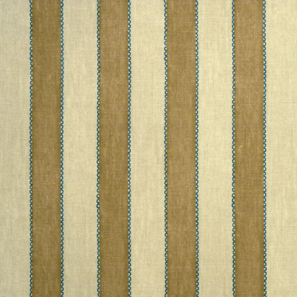 Lola Stripe Fabric from Linwood Fabrics Lola collection - brown striped linen