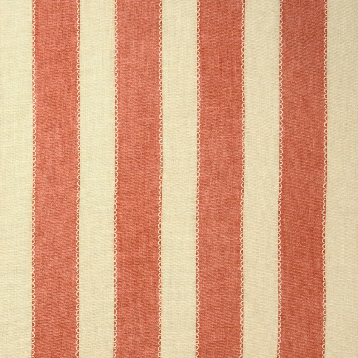 Lola Stripe Fabric - Firefly by Lola Stripe Fabric from Linwood Fabrics Lola collection - red striped linen