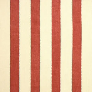Lola Stripe Fabric from Linwood Fabrics Lola collection - red striped linen