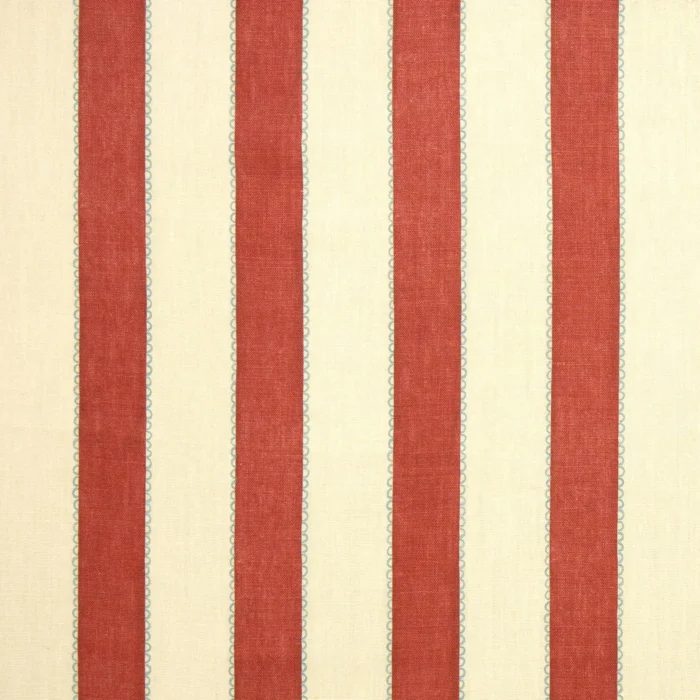Lola Stripe Fabric - Red Riding Hood swatch